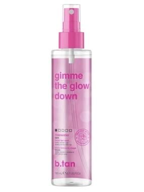 B.tan Rosewater Self-Tanner Facial Tan Mist 3.4oz 100ml Gimme The Glow New